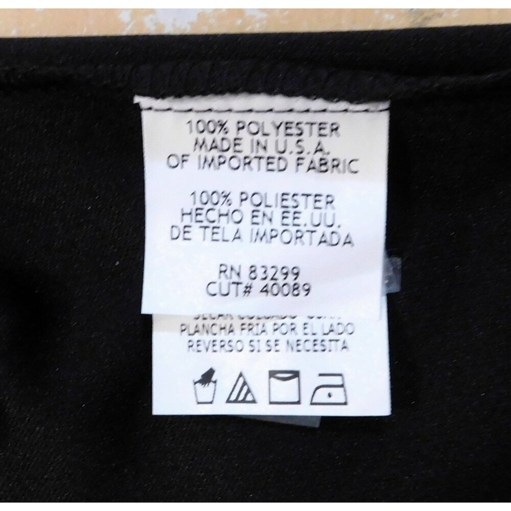 Blu Sage Dressy Pants Womens XL Black Wide Leg Sheer Overlay - Picture 9 of 9
